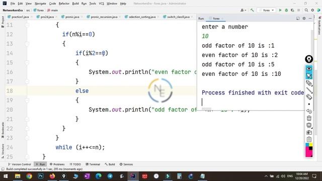 Factors of Number || Prime Number || Networkers Era || Java in Hindi || Class 9th || ICSE смотреть онлайн
