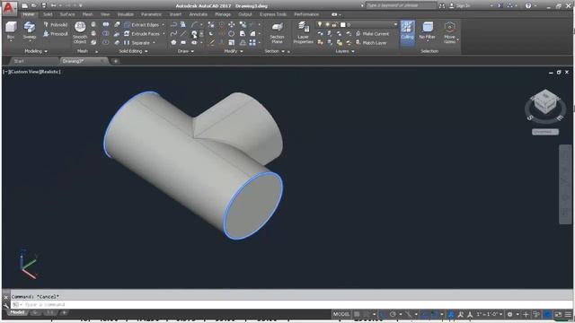 COMO HACER UNA TEE ESTÁNDAR EN AUTOCAD 2017 смотреть онлайн