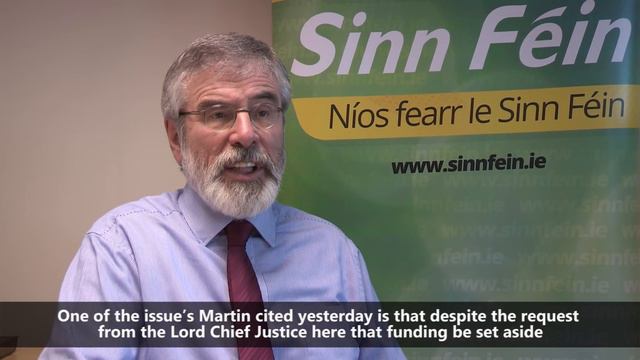 Stand with Martin McGuinness urges Gerry Adams смотреть онлайн