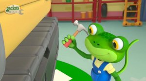 Экскаватор Эрик приехал на осмотр | Весь эпизод｜Гараж Геккона — Мультики про машинки