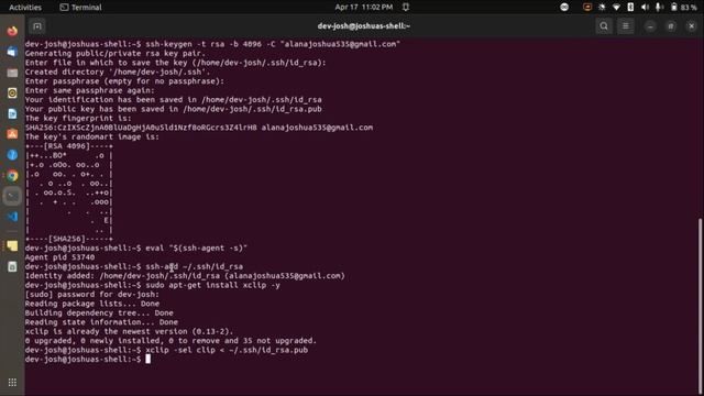Create SSH Key For Automatic push Command смотреть онлайн