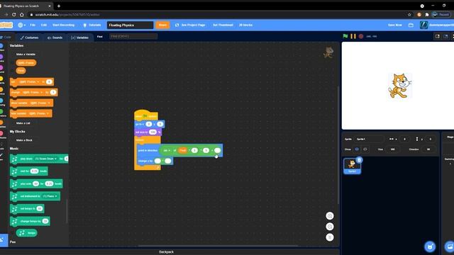 How to Make Floating Physics in Scratch || Scratch Tutorial смотреть онлайн