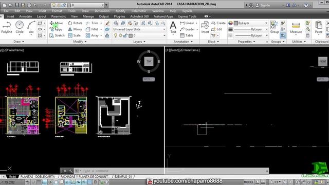 AutoCAD - Alinear elementos en EJE Z смотреть онлайн