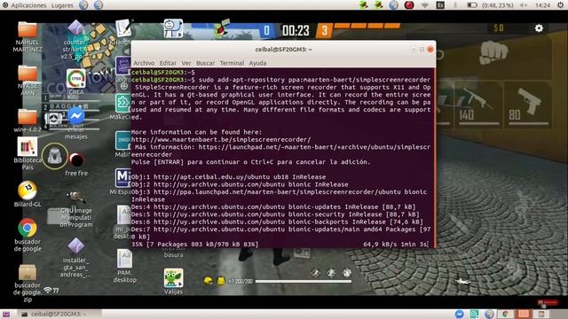 como descargar programa para grabar la pantalla en ubuntu смотреть онлайн