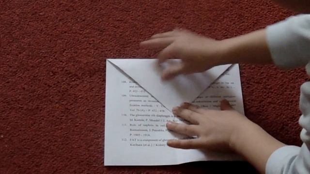 Бумажный самолётик. Сделает даже ребёнок. смотреть онлайн