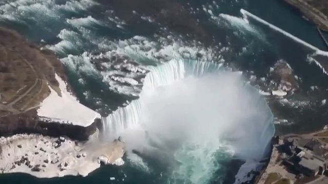Ниагарский водопад съёмка с вертолёта. смотреть онлайн