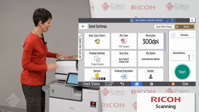 Scanning - Ricoh MFP Training смотреть онлайн