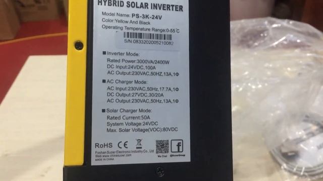 Inverter Độc Lập Nối Lưới 3 In 1 Souer 3000VA | 2400w смотреть онлайн