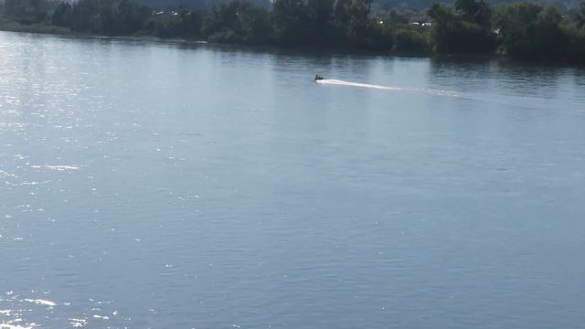 Томь. Вид с Кузбасского моста - Кемерово смотреть онлайн