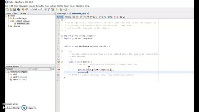 CREATE 'HELLO WORLD' APPLET JAVA | BEGINNERS | APPLET ON NETBEANS | TUTORIAL | SIMPLE PROGRAM| INTR смотреть онлайн