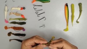 Правильное оснащение силиконовых приманок двойным крючком