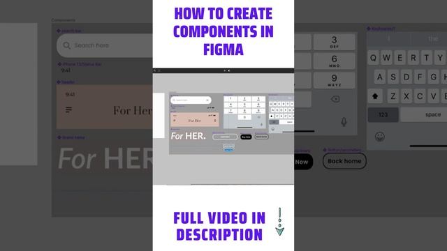 How to create Components in Figma смотреть онлайн