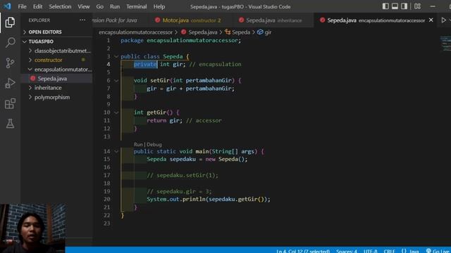 Java [OOP] Class, Object, Atribut, Method, Contructor, Mutator, Accessor, Encapsulation Dll. смотреть онлайн