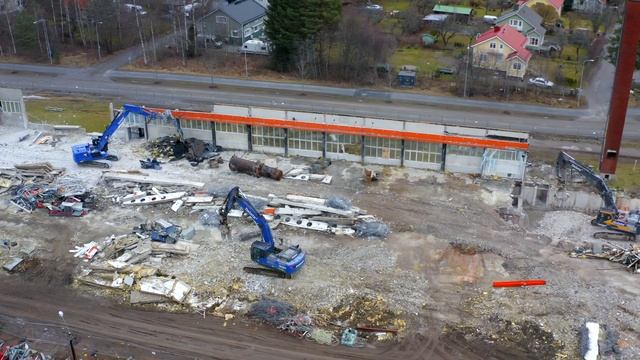 Volvo Ec460 Excavator Hitachi 210 Bagger Drone view смотреть онлайн