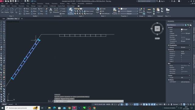 Autocad Dynamic Block - Glass Brick (Plan) смотреть онлайн