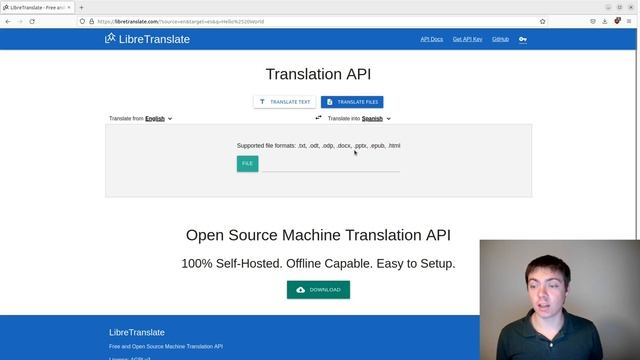 Translating Files in LibreTranslate Tutorial смотреть онлайн