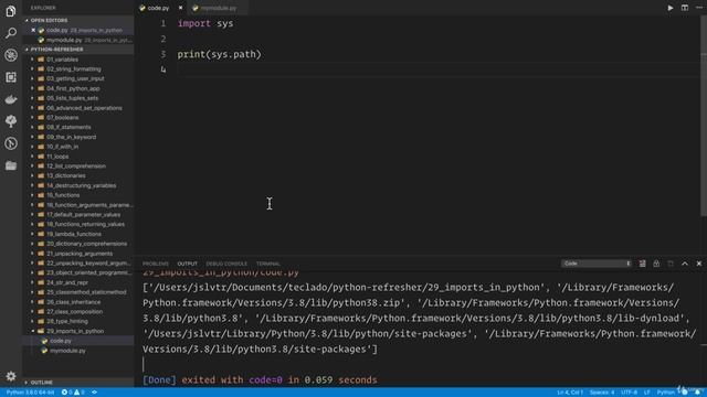 02 - A Full Python Refresher - 031 Imports in Python смотреть онлайн