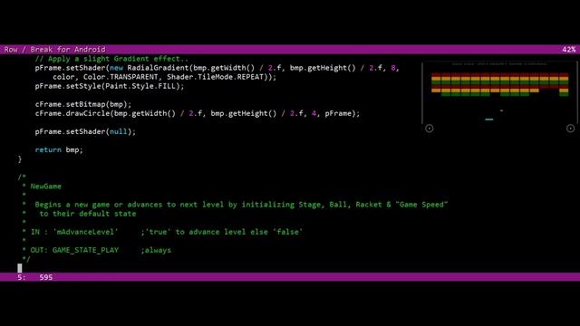 Row Break a BreakOut clone for Android (Java) смотреть онлайн