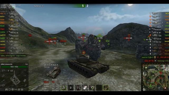 WoT: Бой на Т30.