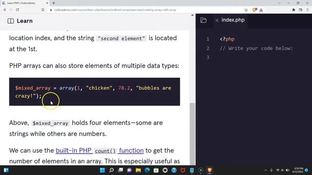 Creating Arrays with array Keyword in PHP, Learn How To Create PHP Arrays, Ordered Arrays in PHP смотреть онлайн