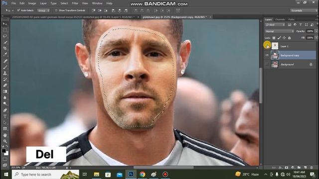 Photoshop Tutorial: Lionel Messi Face Swap In Photoshop #photoediting  #tips  #faceswap
