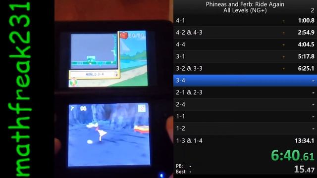 Phineas & Ferb Ride Again All Levels NG+ speedrun 13:28 смотреть онлайн