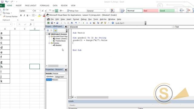 How to make arrays in VBA Excel Lesson 13 смотреть онлайн