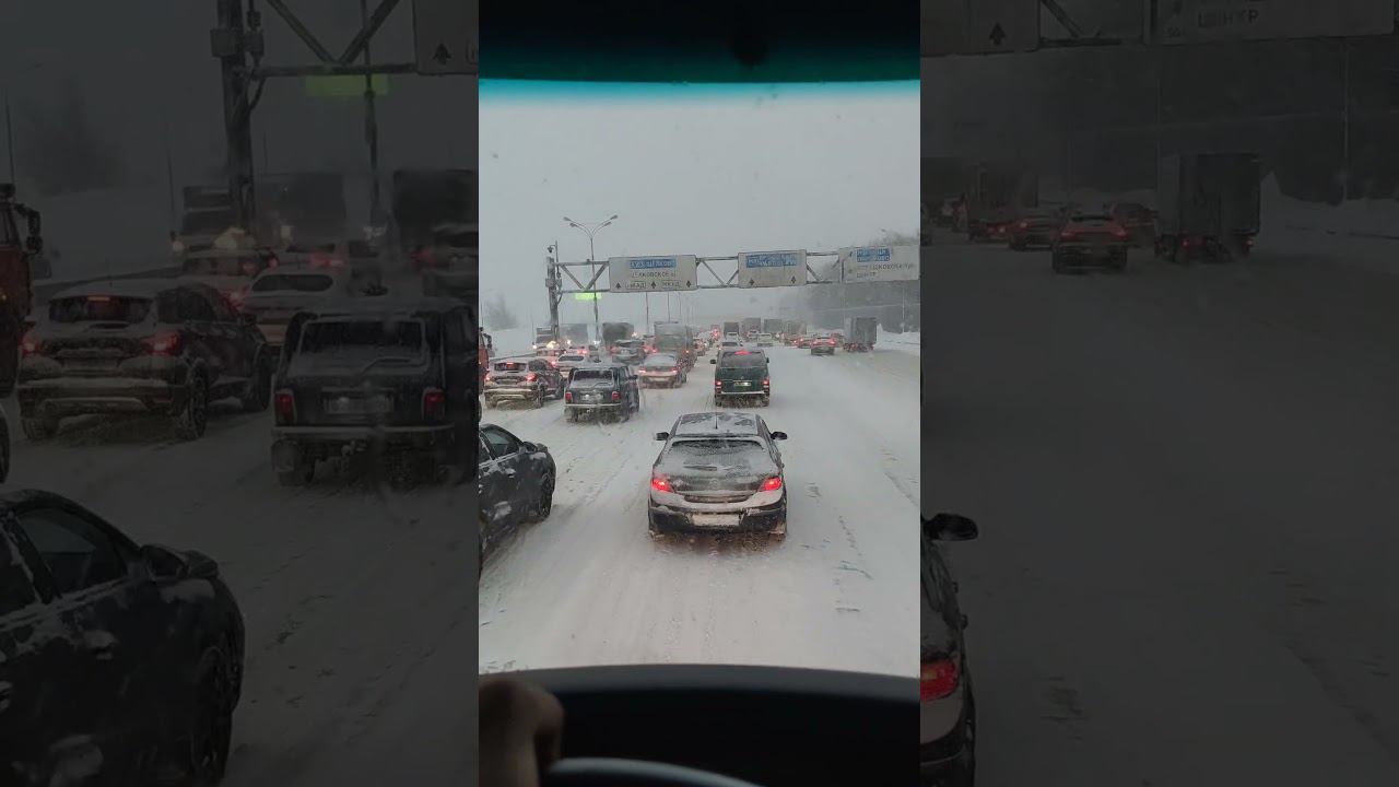 Москва в плену циклона Ольга. смотреть онлайн