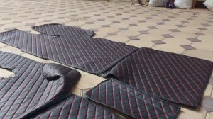 Напольное покрытие в КамАЗ в стиле ромбик ( Кизлярские обшивки на КамАЗ )