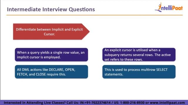 PL/SQL Interview Questions and Answers | Top PL/SQL Interview Questions | Intellipaat смотреть онлайн