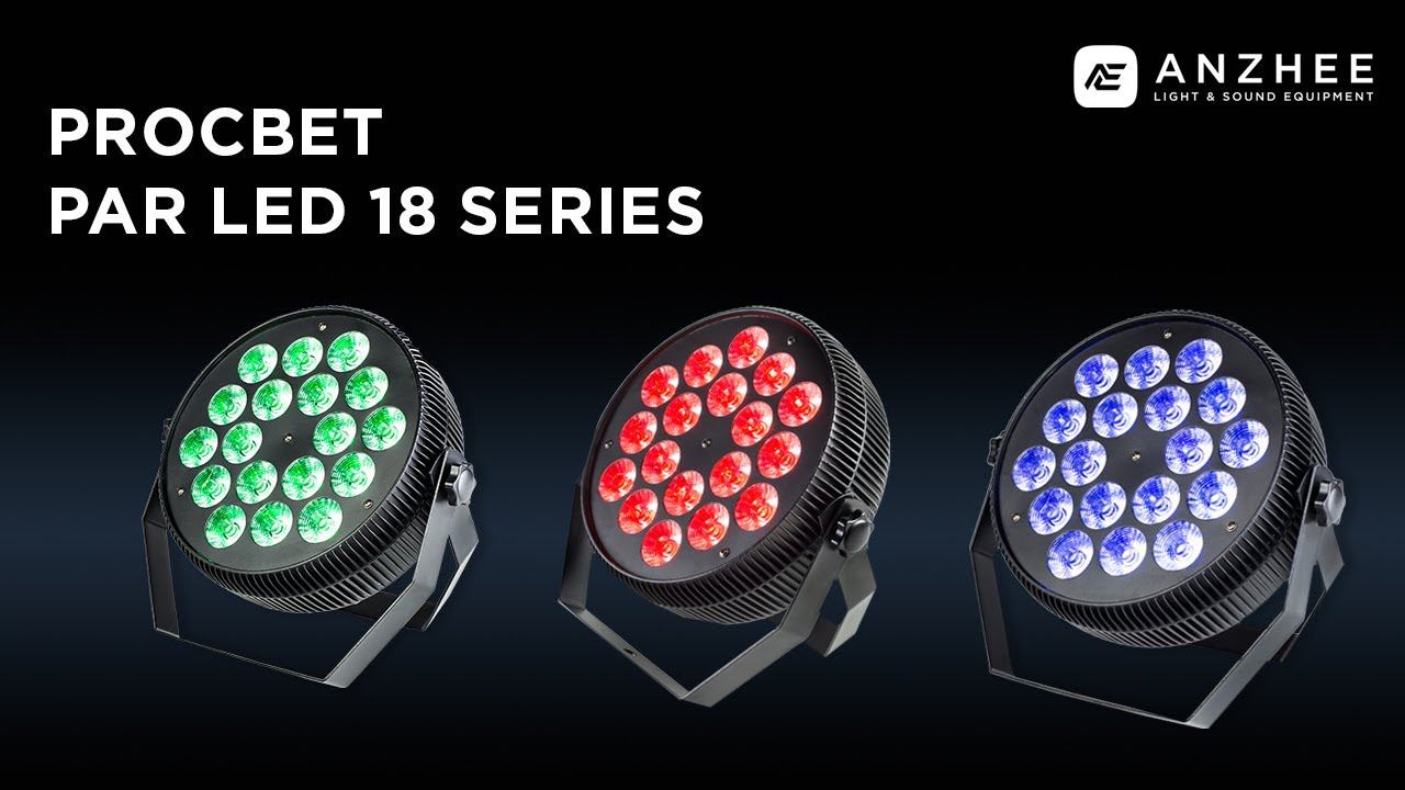Серия PAR-прожекторов PROCBET PAR LED 18 смотреть онлайн