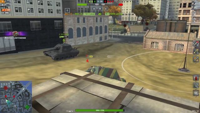 Е-100 ПРОТИВ КВ-2 - tanks blitz #блиц #блицприколы #blitz смотреть онлайн