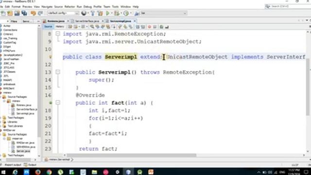 RMI in java in hindi lec-2 Program in netbeans(remote method invocation) смотреть онлайн