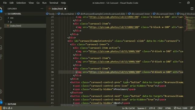 Bootstrap 27-dars. Carousel смотреть онлайн