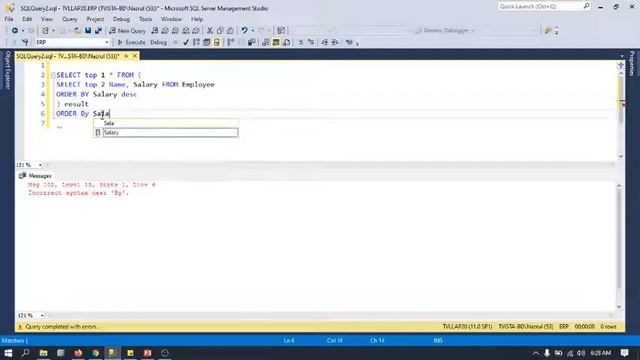 MS SQL Interview Question nth Height Salary in Bangla. смотреть онлайн