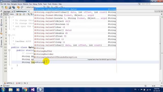 How to Split String in Java Netbeans смотреть онлайн