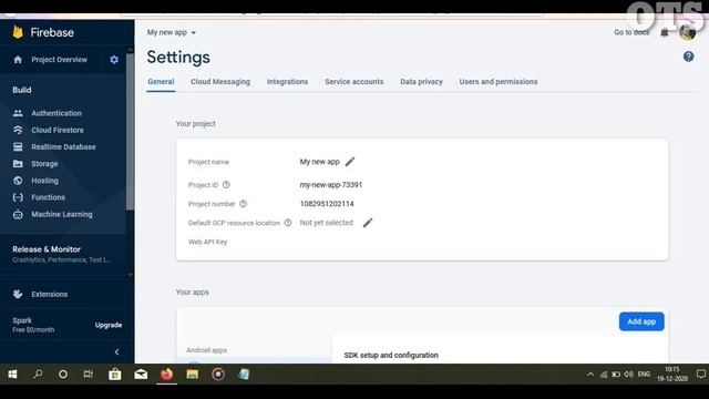 How to generate Firebase Web API key and URL | No web API Key for this project problem solved. смотреть онлайн