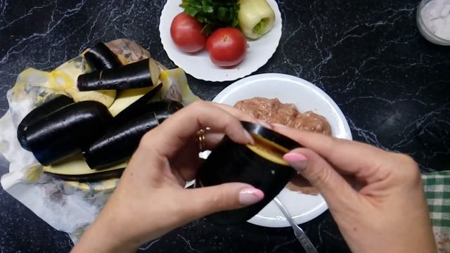 Просто Объедение!!! Шикарные баклажаны с фаршем!! смотреть онлайн