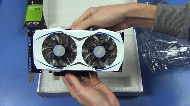 ASUS GeForce GTX950 (GTX950-OC-2GD5) - распаковка смотреть онлайн