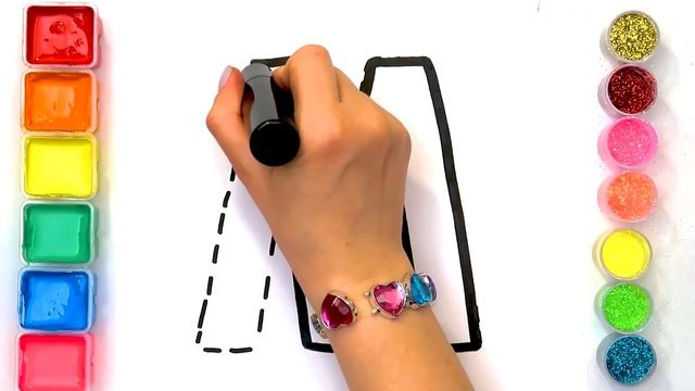 Easy ABC English Alphabet Learning by Tracing - How to Draw, Paint & Color | Kids Art Time смотреть онлайн