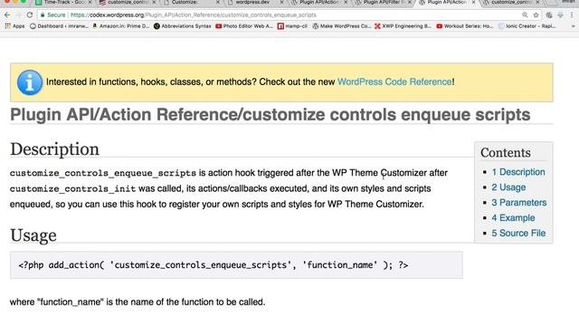 WordPress Hooks Actions customize controls enqueue scripts Part -13 Example смотреть онлайн