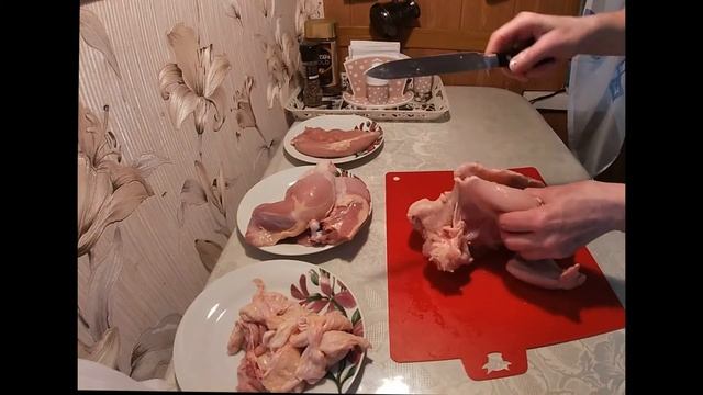 Быстрый способ разделки куры смотреть онлайн