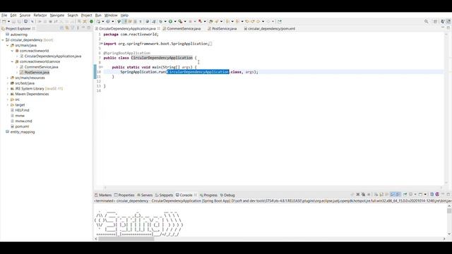 How to resolve Circular/Cyclic Dependency in Spring Framework. смотреть онлайн