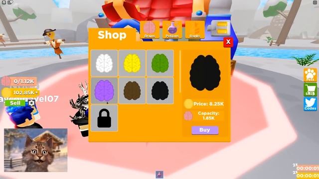 I Got The Biggest Size Brain In Roblox Big Brain Simulator смотреть онлайн