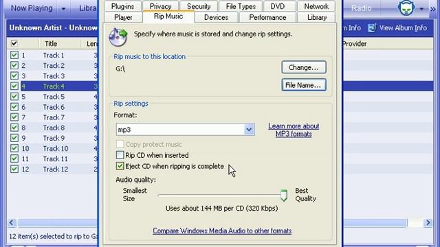 Rip MP3's with Windows Media Player смотреть онлайн