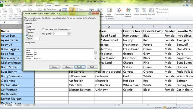 Text to Columns in Excel смотреть онлайн