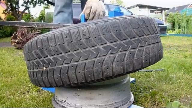 самодельный шиномонтаж 2015. Homemade tire changer 2015. смотреть онлайн