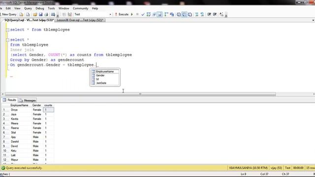 Lesson 38 Over Partition by Clause in SQL смотреть онлайн
