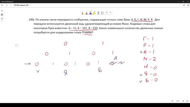 Решение ЕГЭ №4 по информатике | Сборник К. Ю. Полякова №140 смотреть онлайн