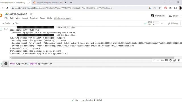 PySpark on Goolgle Colab смотреть онлайн